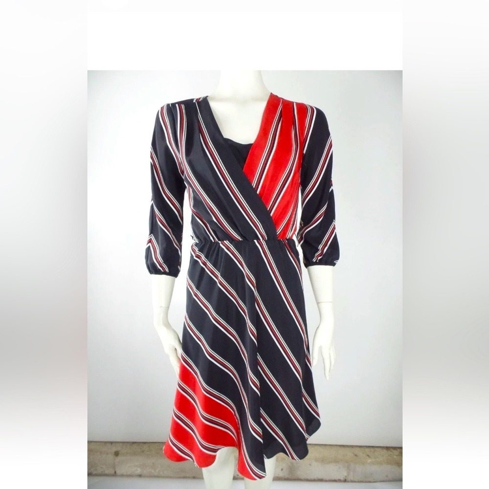 White House Black Market Silk Dress Career Women 0